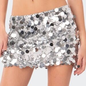 Edikted low- rise sequin mini skirt